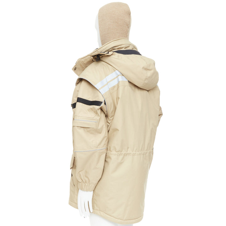 BALENCIAGA Demna 2018 Runway Twinset oversized convertible parka coat FR46 XS