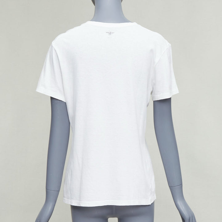 CHRISTIAN DIOR We Should All Be Feminists print white tshirt S Rihanna