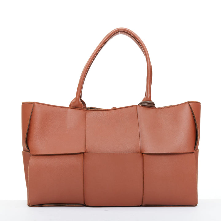 BOTTEGA VENETA Daniel Lee Arco Medium brick rust red  leather maxi tote bag