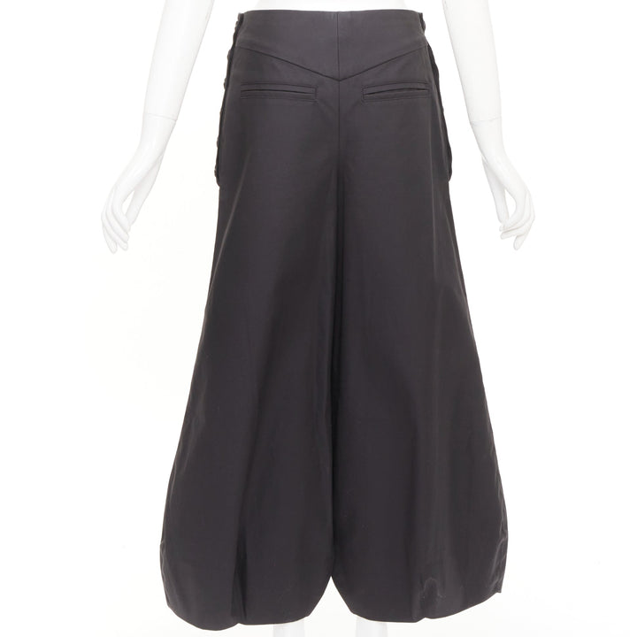 CHANEL Karl Lagerfeld Side Button High Waist Balloon Cropped cotton pants FR38 M