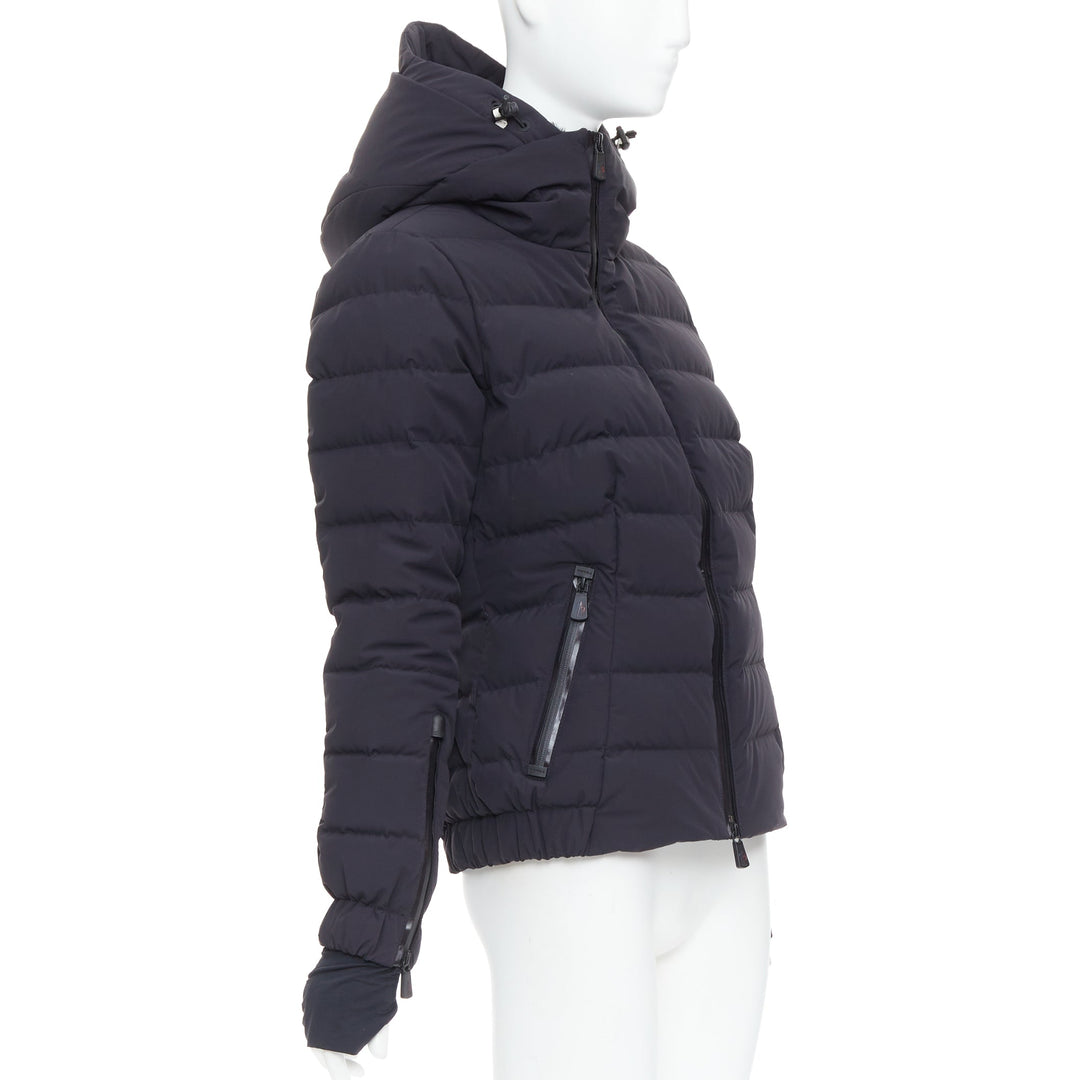 MONCLER Grenoble Chena Giubbotto black fitted puffer jacket Sz2 M