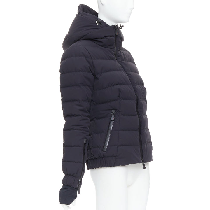 MONCLER Grenoble Chena Giubbotto black fitted puffer jacket Sz2 M