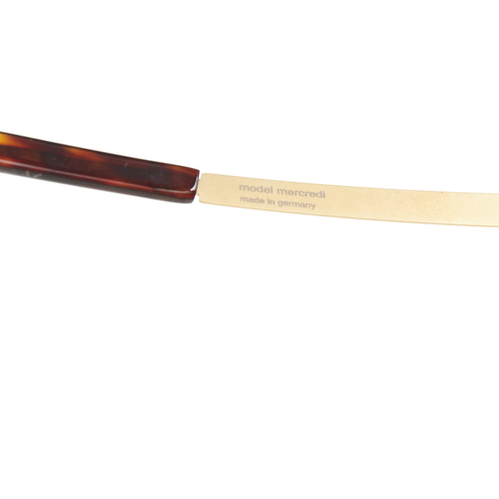 IC BERLIN Tres Chic Lundi matte gold brown gradient butterfly sunglasses