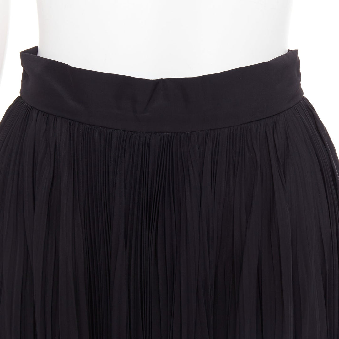 rare ALEXANDRE VAUTHIER COUTURE black pleated voluminous bubble hem skirt