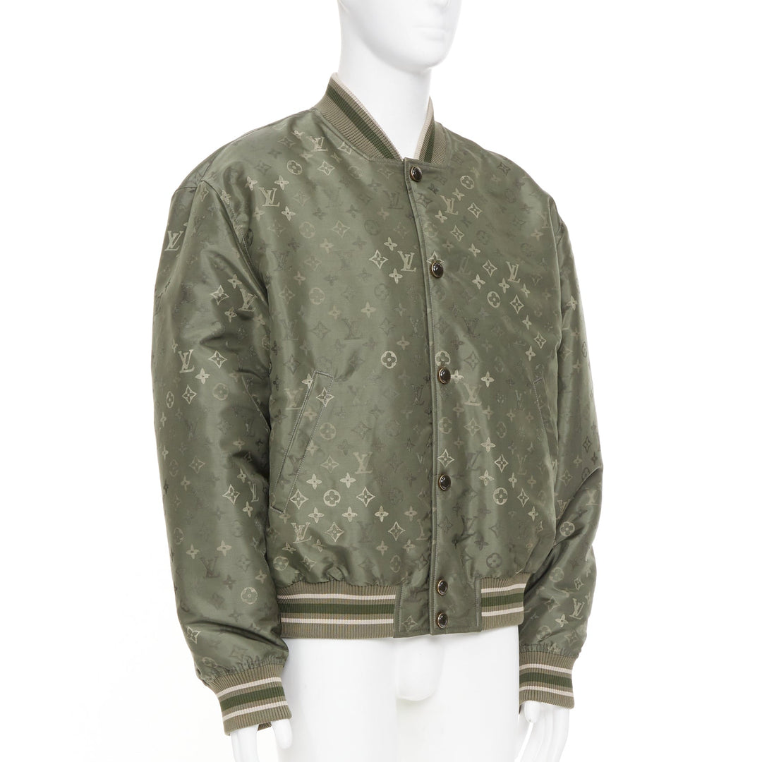 LOUIS VUITTON SS2024 Monogram Bomber technical jacquard bomber jacket FR52 XL