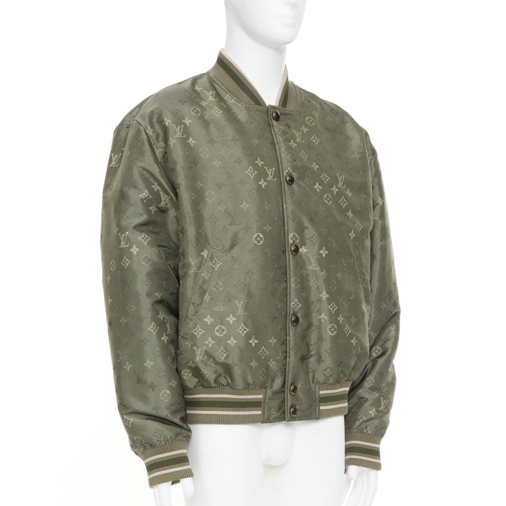 LOUIS VUITTON SS2024 Monogram Bomber technical jacquard bomber jacket FR52 XL