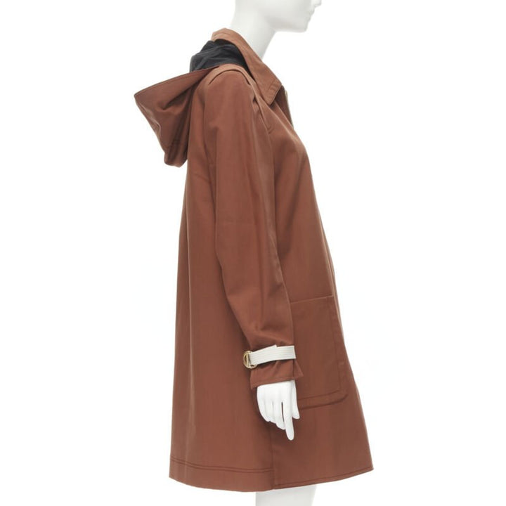 Female mannequin wearing Marni Red Cotton Women Coat in Size IT40 | Available at JHROP