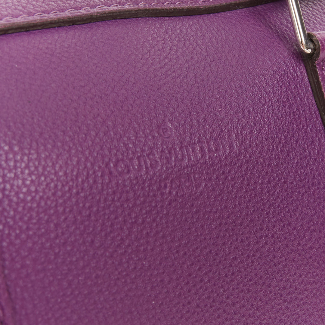 LOUIS VUITTON Sofia Coppola SC Bag BB violet purple calfskin leather satchel bag