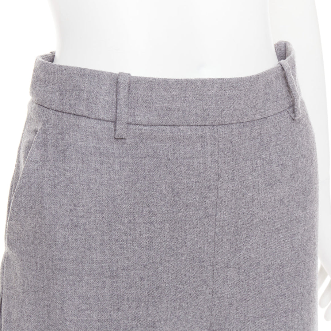 ALEXANDRE VAUTHIER COUTURE SS2025 Runway grey cuffed hem balloon harem pants