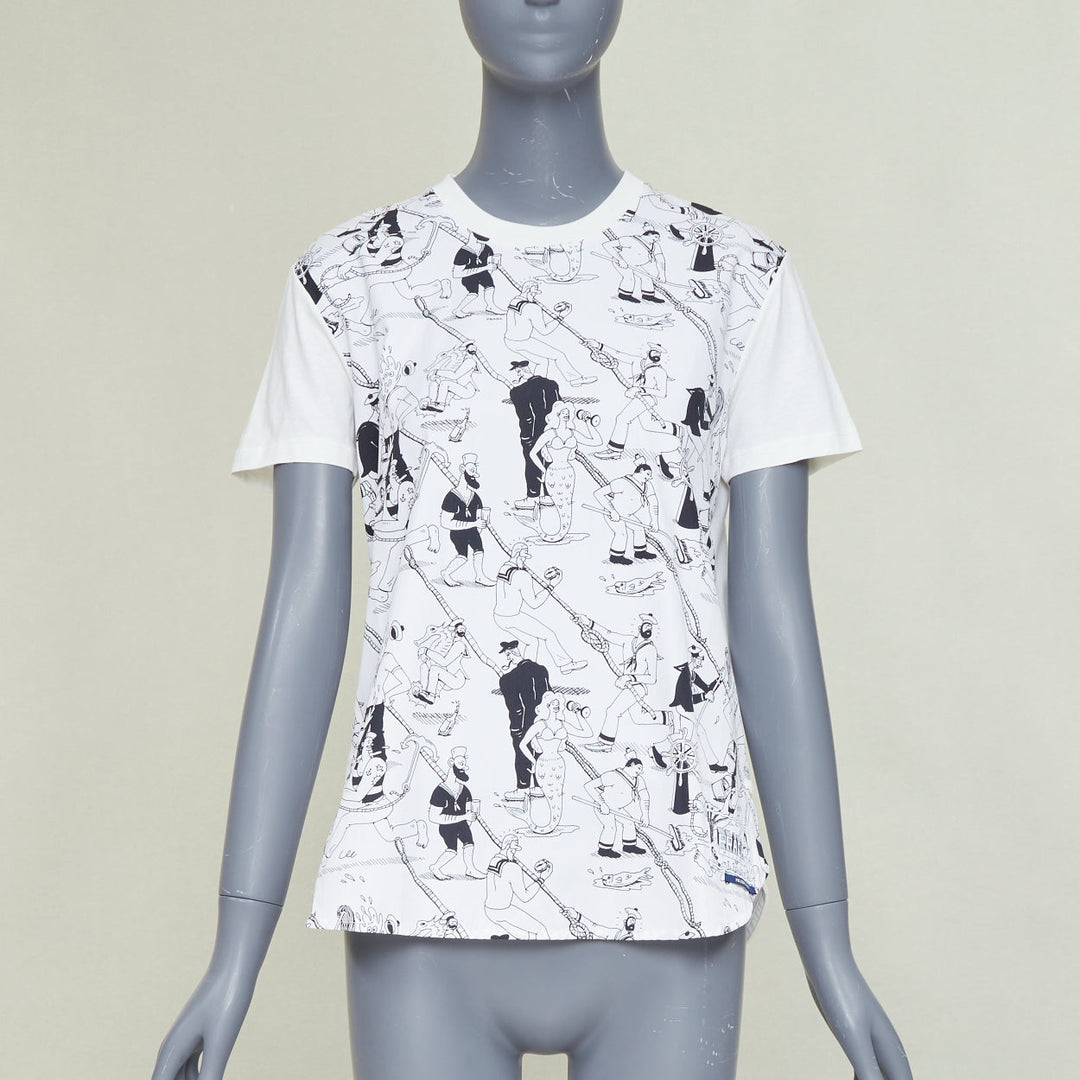 PRADA 2016 Christophe Chemin The Important Ones white print tshirt M