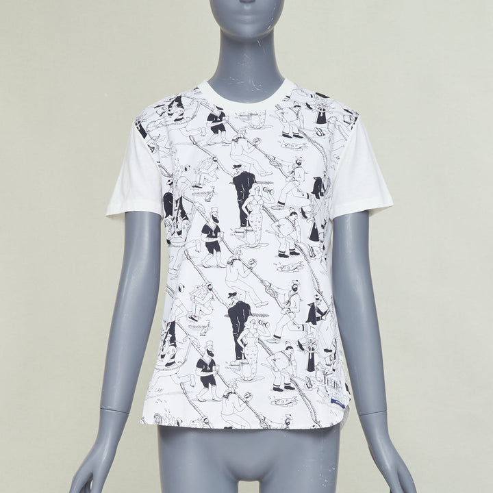 PRADA 2016 Christophe Chemin The Important Ones white print tshirt M