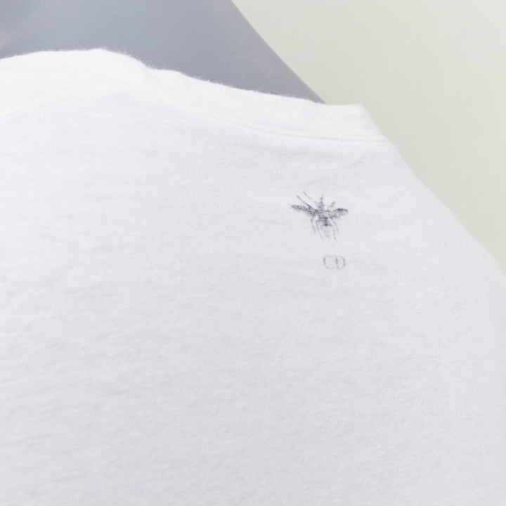 CHRISTIAN DIOR 2019 Sisterhood is Global off white cotton linen slogan shirt