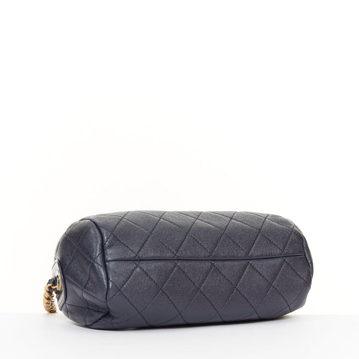 CHANEL 2020 Fashion Therapy Quilted Lambskin small gold hardware bowling bag