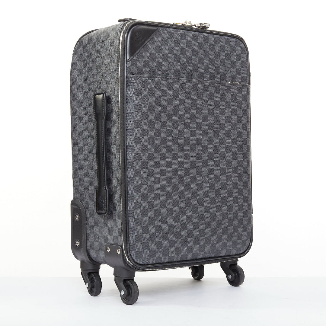 LOUIS VUITTON Damier Cobalt Pegase Legere Business 55 rolling travel luggage