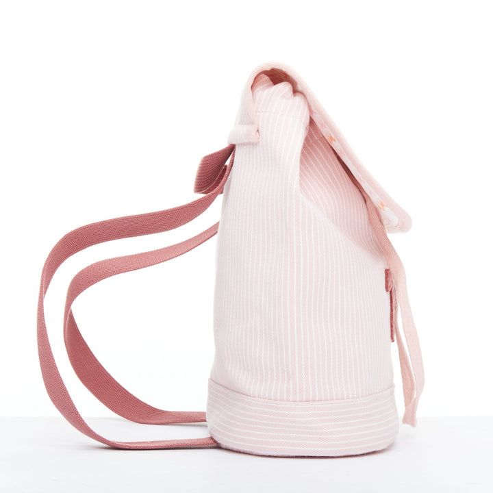 HERMES Cavalcolor pink white cotton wool felt horse backpack