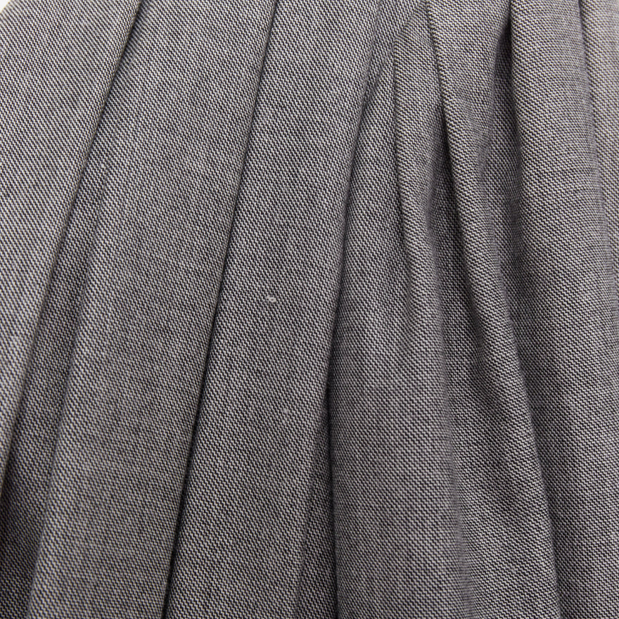 LOUIS VUITTON 2023 Runway grey pleated balloon sleeves power shoulder jacket