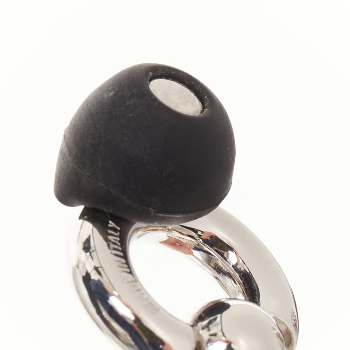 BALENCIAGA Demna 2024 Berlin Ball Ear Jewls silver brass earplug earrings Pair