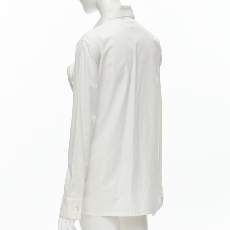 YOHJI YAMAMOTO 2015 Runway white Madam Gres inspired knife pleat shirt JP3 L