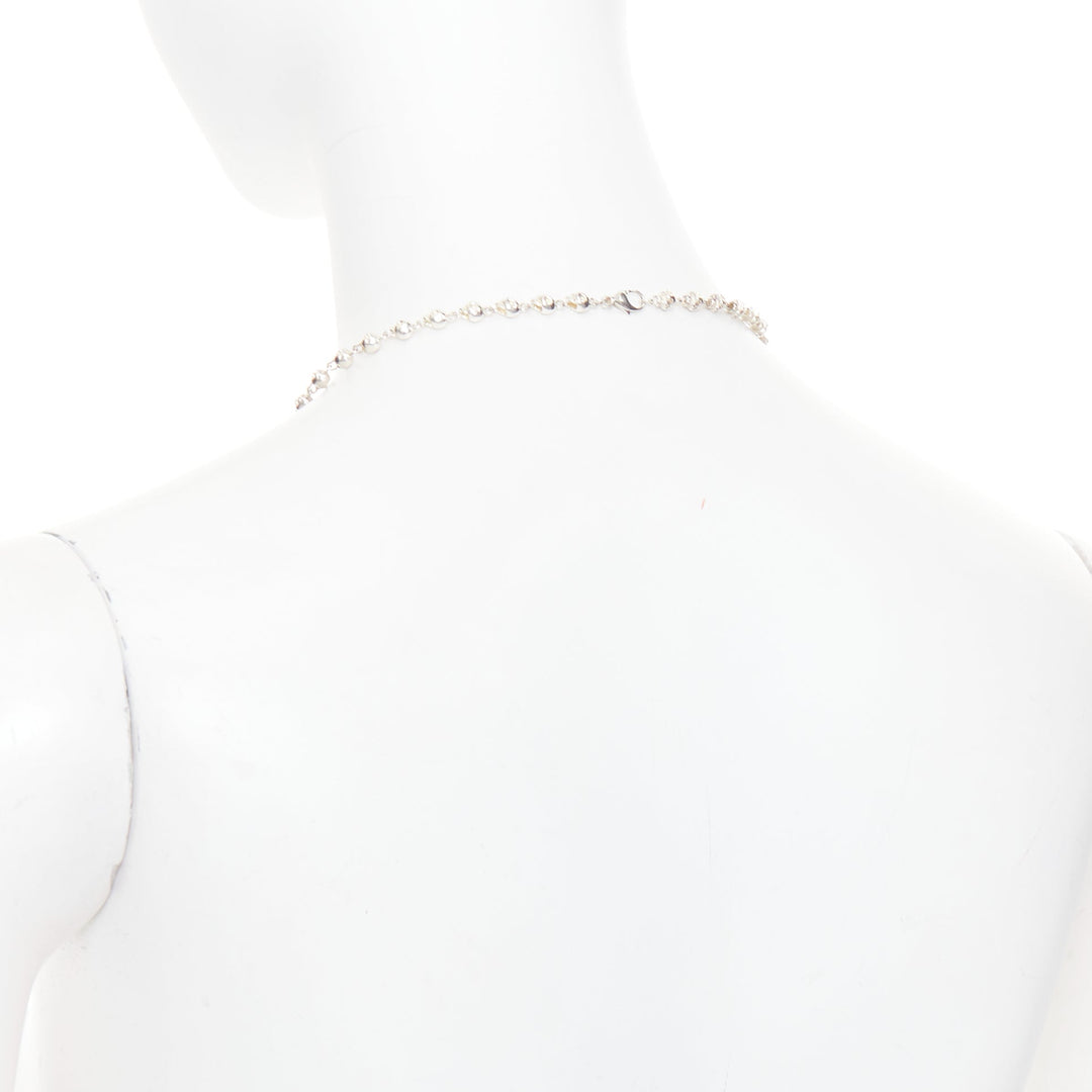 SHIPTON AND CO 925 Sterling Silver skull chain punk gothic necklace