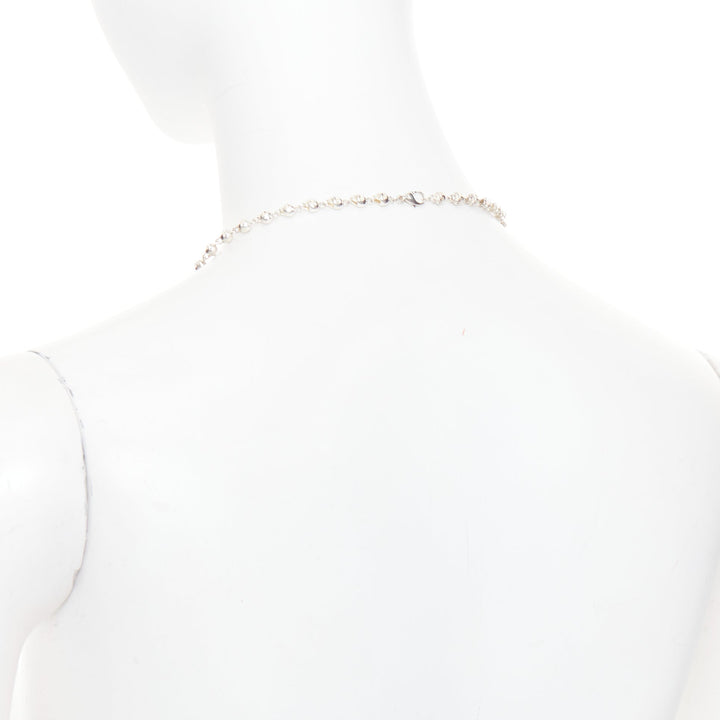 SHIPTON AND CO 925 Sterling Silver skull chain punk gothic necklace