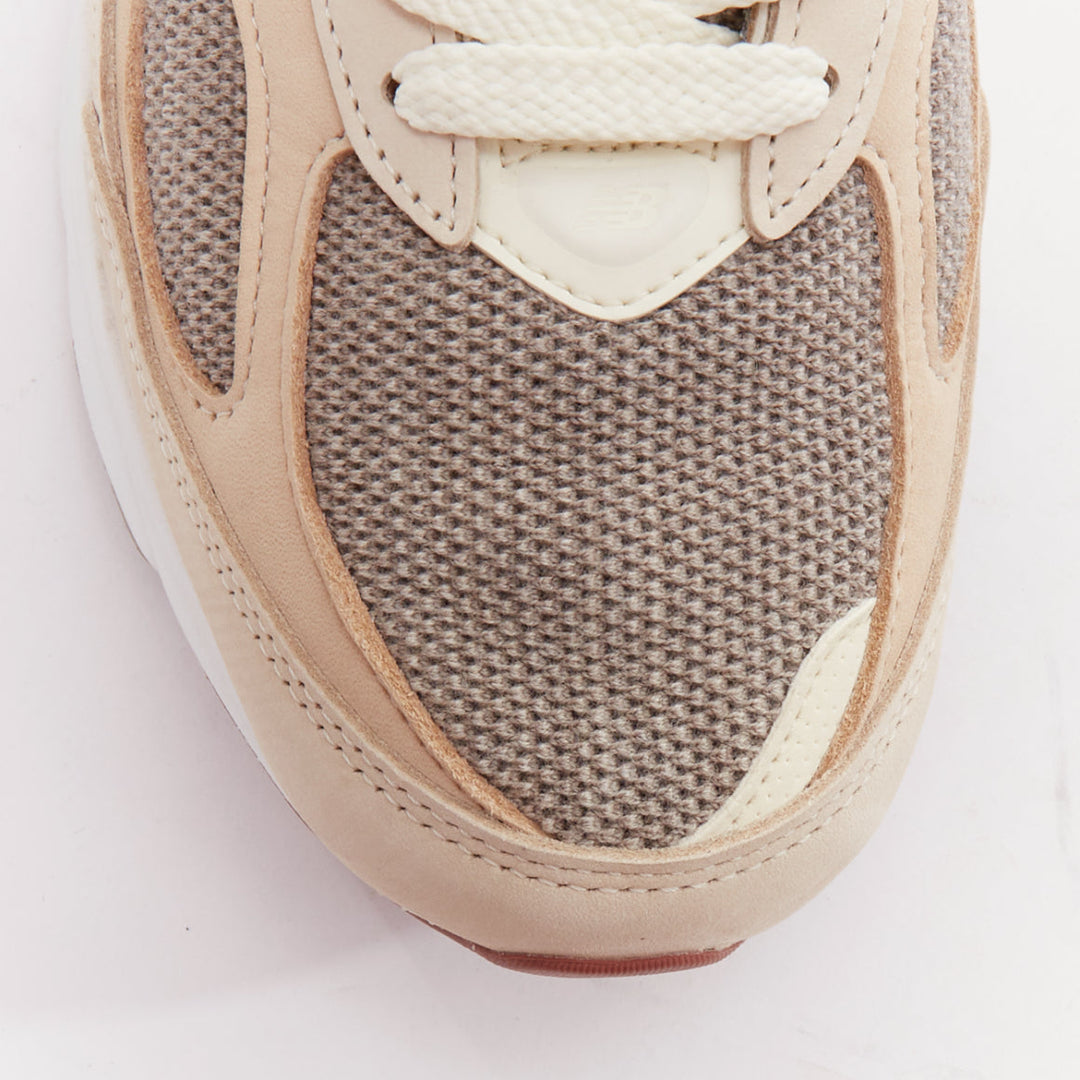 LORO PIANA New Balance 990V6 MiUSA Raw Cashew Limited beige patch sneakers US8.5