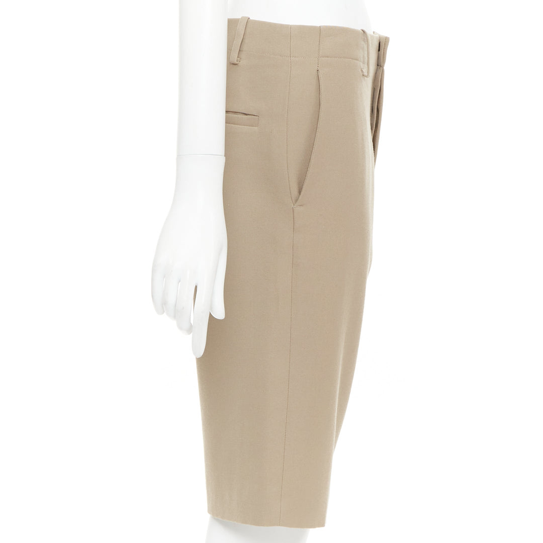 MARNI 100% wool concealed waistband knee length shorts IT38 XS