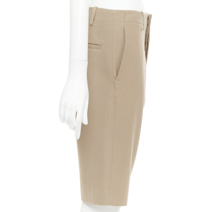 MARNI 100% wool concealed waistband knee length shorts IT38 XS