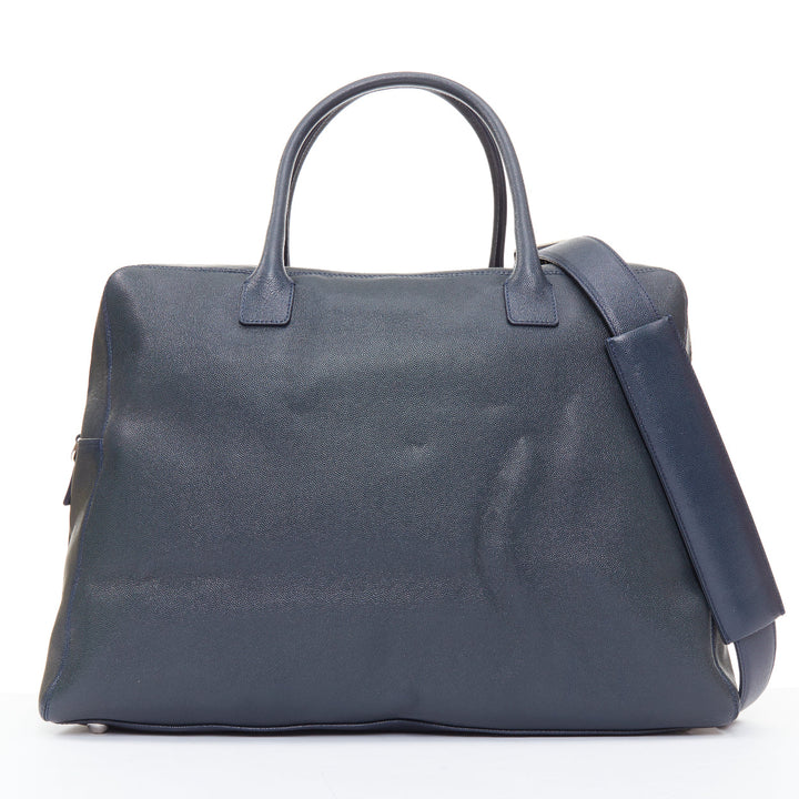 CHANEL 2012 Neo Executive Bowling Overnighter Duffle black leather travel bag