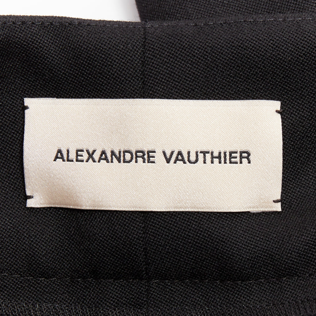 ALEXANDRE VAUTHIER COUTURE SS2016 Runway black gold zip cargo pocket harem pants