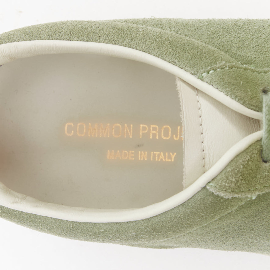 COMMON PROJECT Summer Edition 2328 dusty green suede low top sneakers EU39