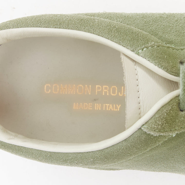 COMMON PROJECT Summer Edition 2328 dusty green suede low top sneakers EU39