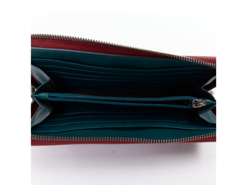 MCM CRAIG KARL 2013 Beyond Snowdome black eye leather zip around long wallet