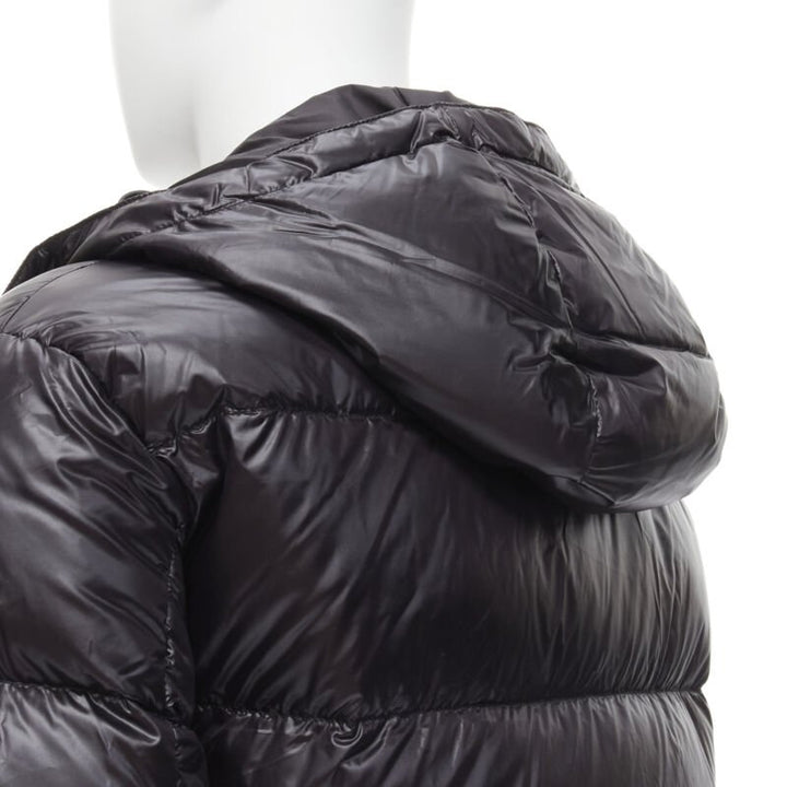 VERSACE gold Medusa badge black goose down duvet puffer jacket IT50 L