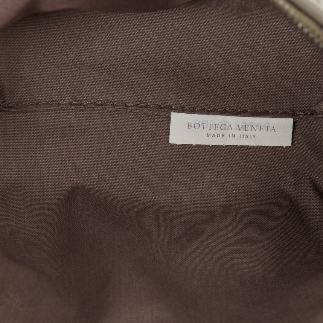 BOTTEGA VENETA Intrecciato leather grey travel vanity wash vanity cosmetic pouch