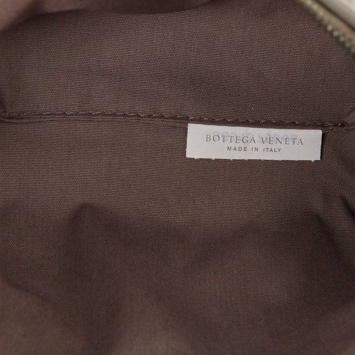 BOTTEGA VENETA Intrecciato leather grey travel vanity wash vanity cosmetic pouch