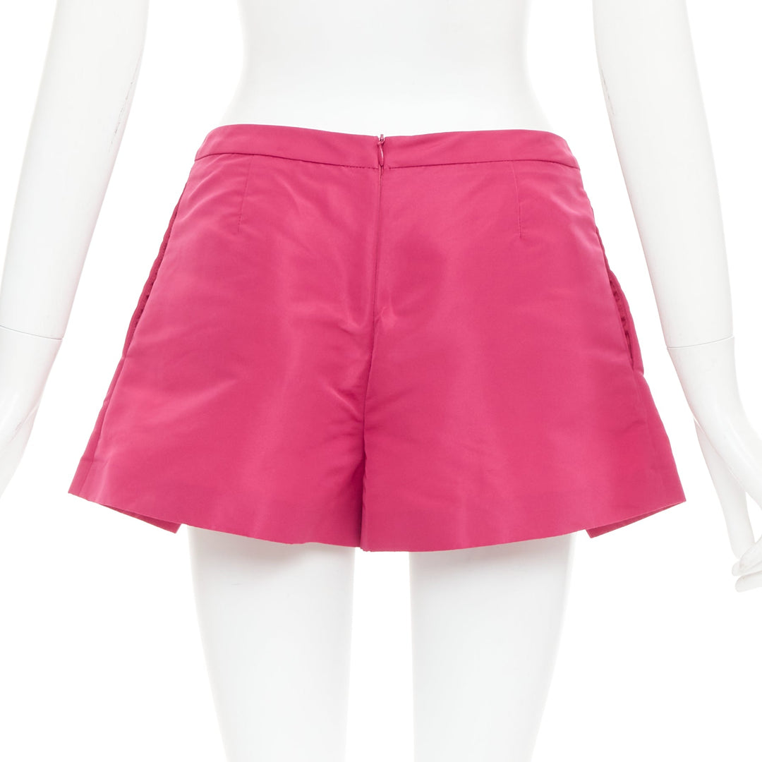 RED VALENTINO rose pink high waisted pleated mini skort skirt IT38 XS