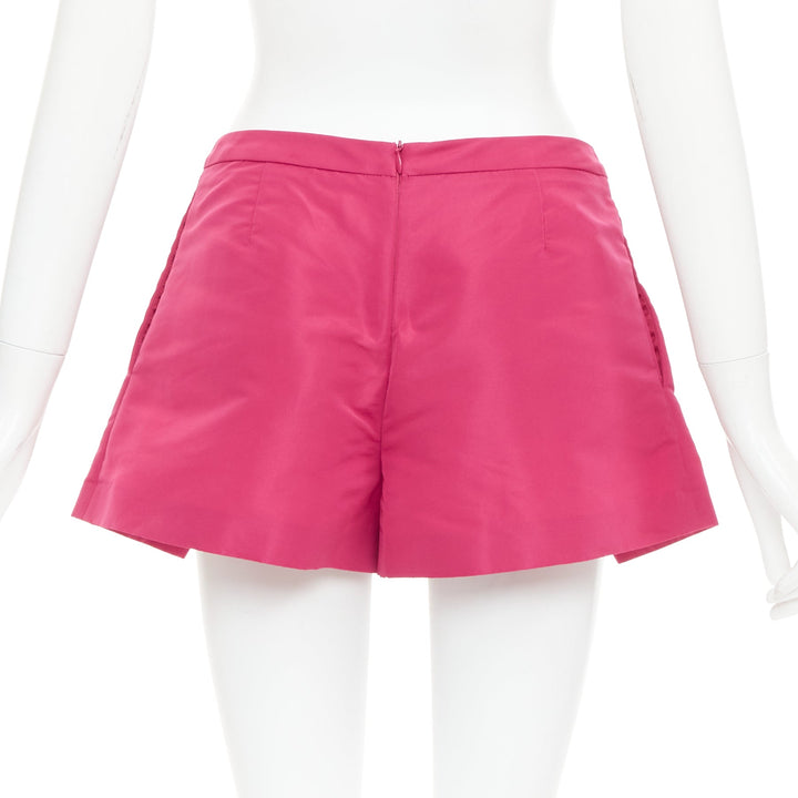 RED VALENTINO rose pink high waisted pleated mini skort skirt IT38 XS