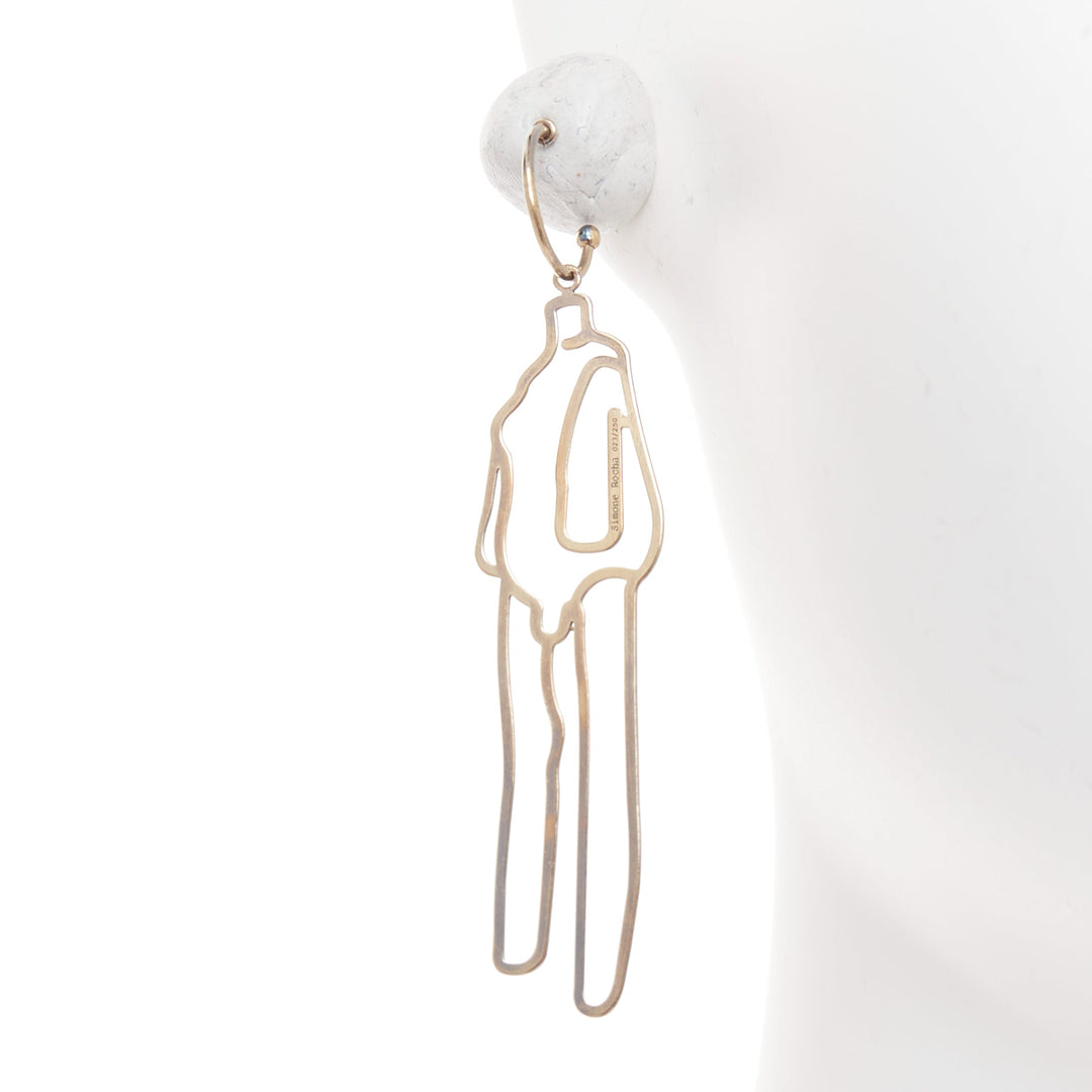 SIMONE ROCHA 2019 Hauser Wirth Limited Louise Bourgeois 24k gold-plated earrings