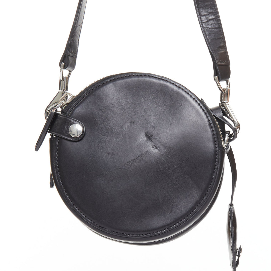 ALEXANDER WANG Runway Canteen black circle multi pocket crossbody bag