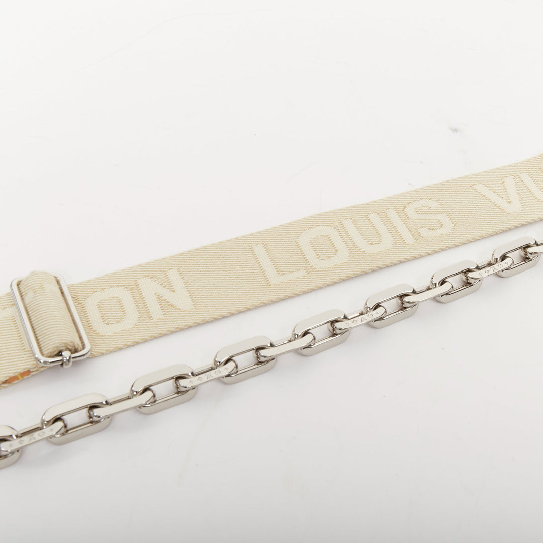 LOUIS VUITTON 2021 Runway Coussin PM silver monogram lambskin crossbody bag