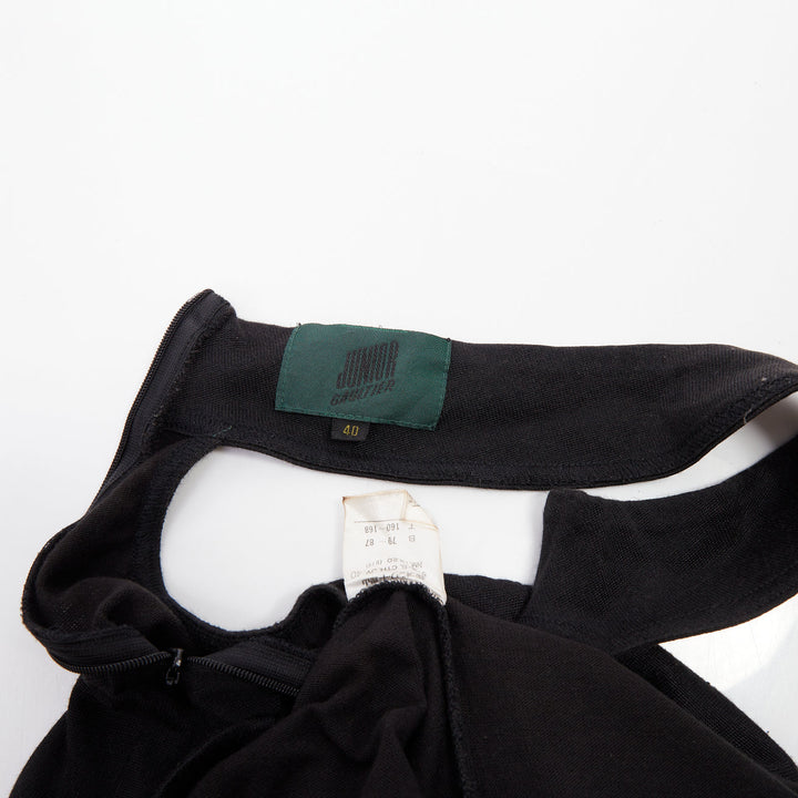 JEAN PAUL GAULTIER Vintage Junior black scoop neck choker cutout top IT40 S
