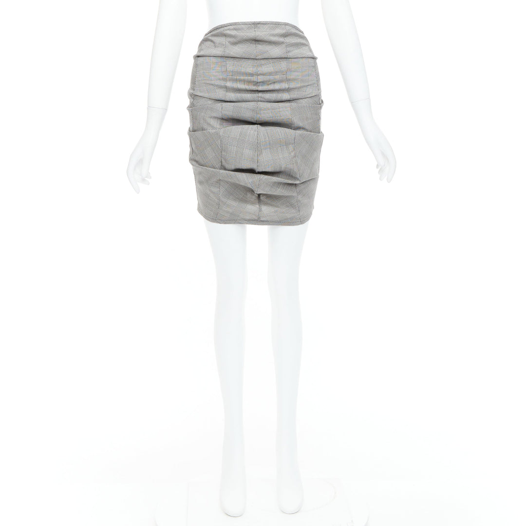 Female mannequin wearing Junya Watanabe 2009 Grey Wool Women Skirt in Size  XS | Available at JHROP