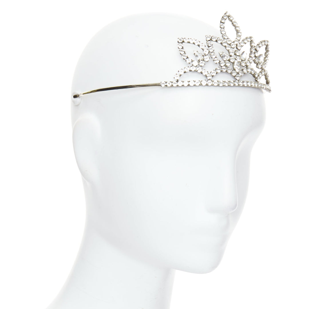 rare SAINT LAURENT Hedi Slimane 2016 Runway Grunge Punk crystal tiara crown