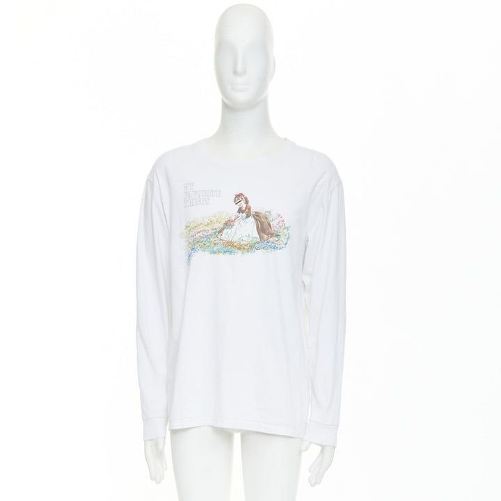UNDERCOVER John My Favourite Things white cotton print long sleeve tee JP3 L