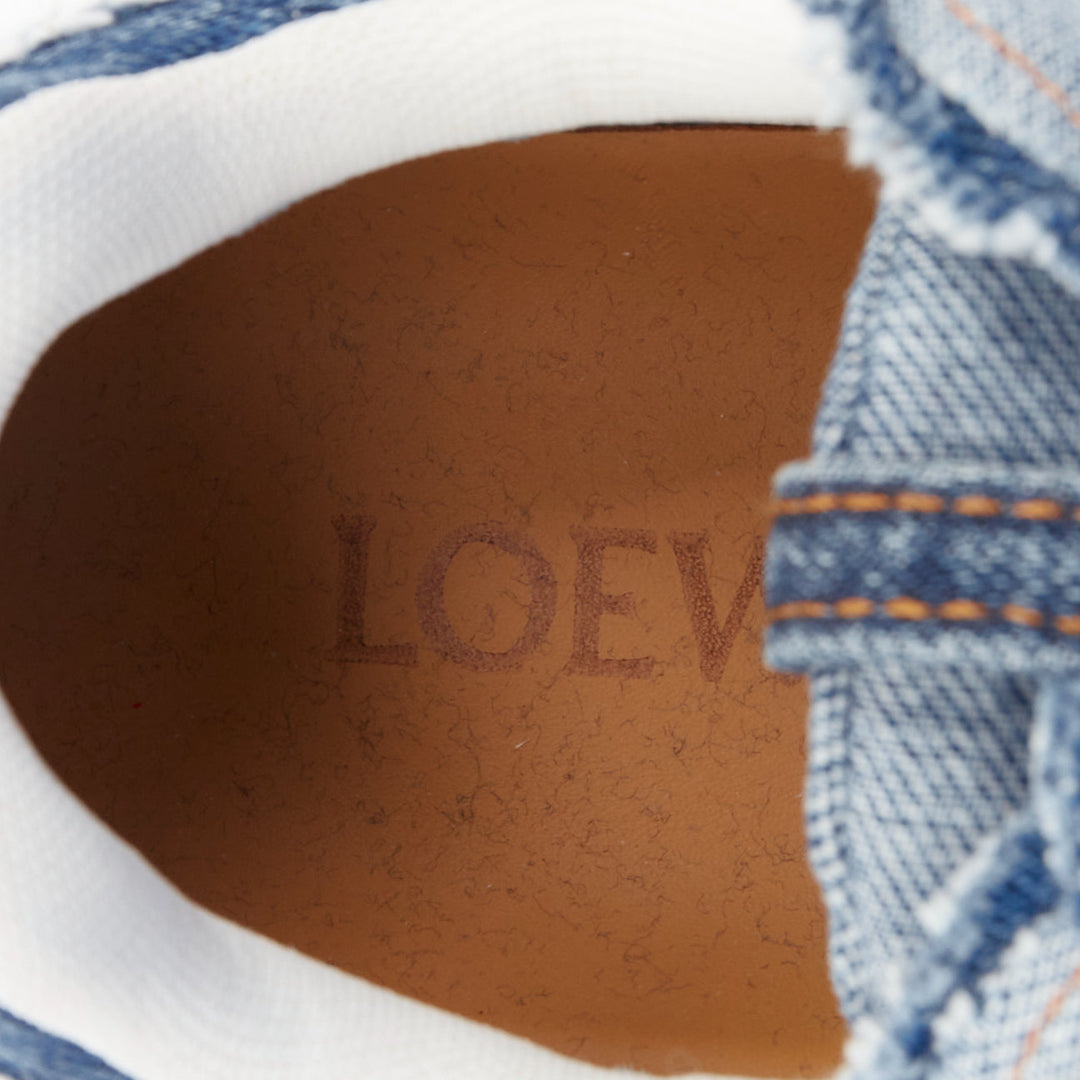rare LOEWE 2023 Studio Ghibli Howls Moving Castle crystal denim sneakers EU39
