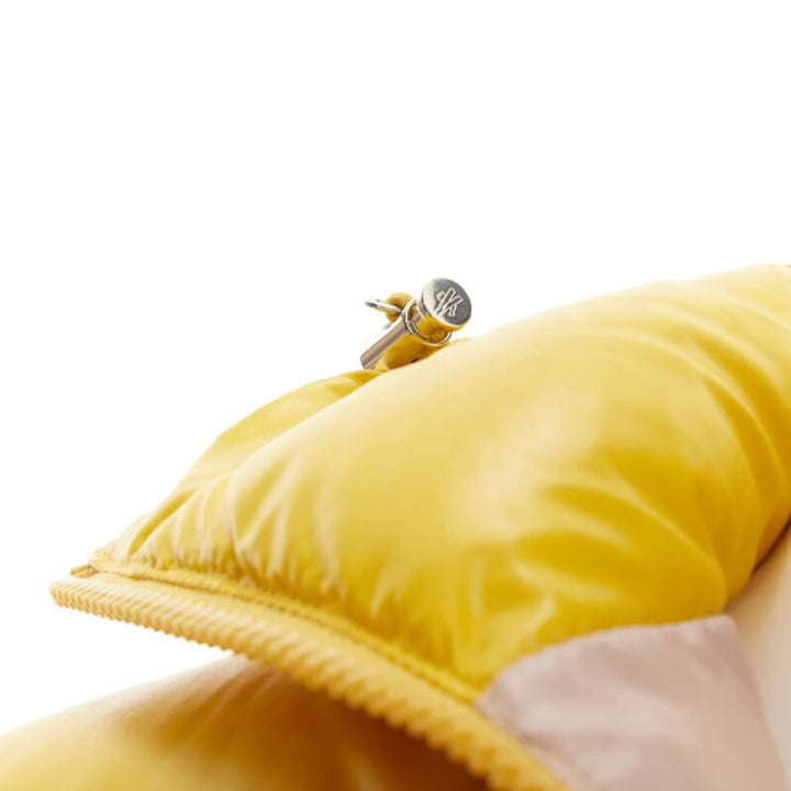 MONCLER GENIUS Pierpaolo Piccioli yellow pure goose down padded puffer US0 XS