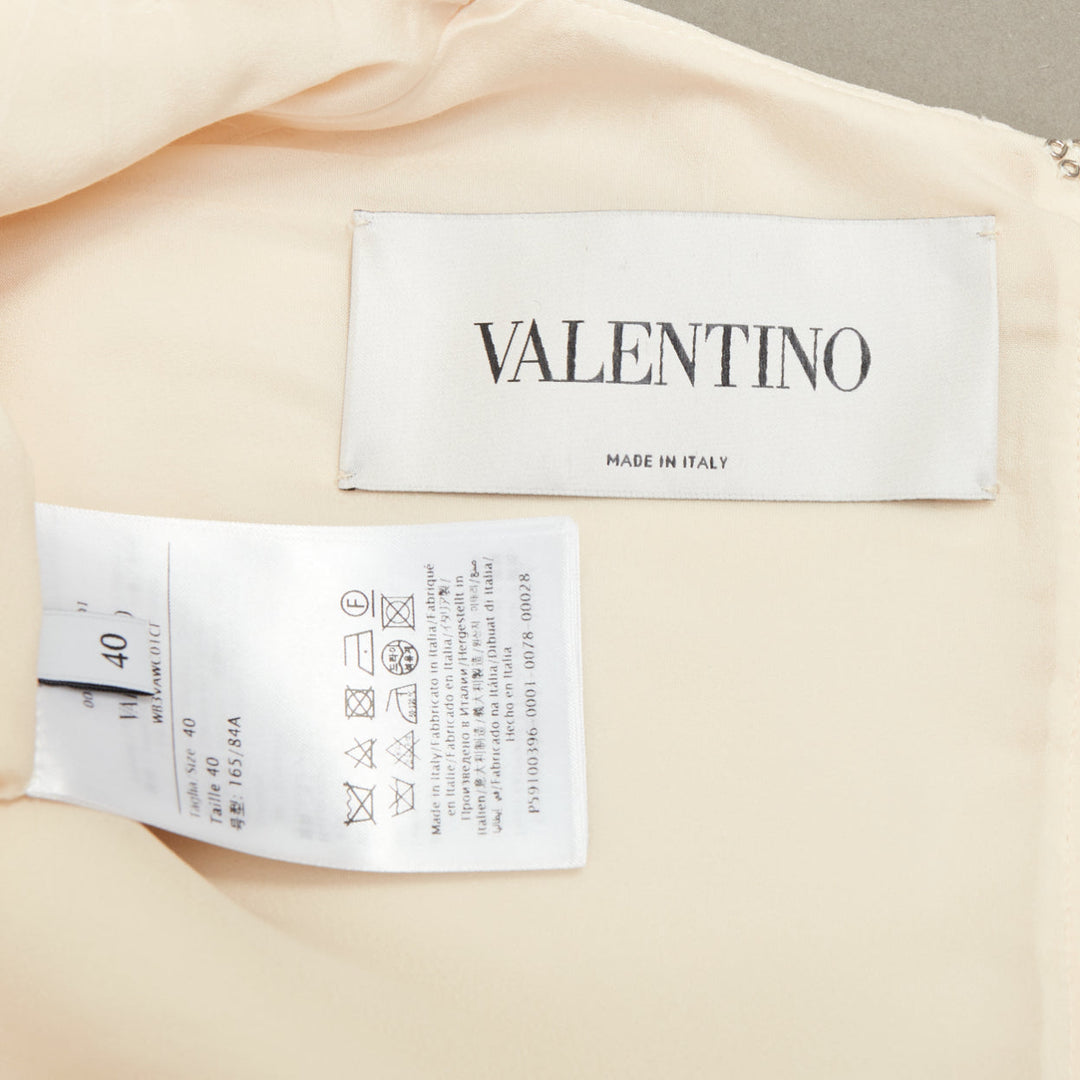 VALENTINO 2021 Bridal San Gallo ivory floral crystal dress IT40 S Meghan Markle