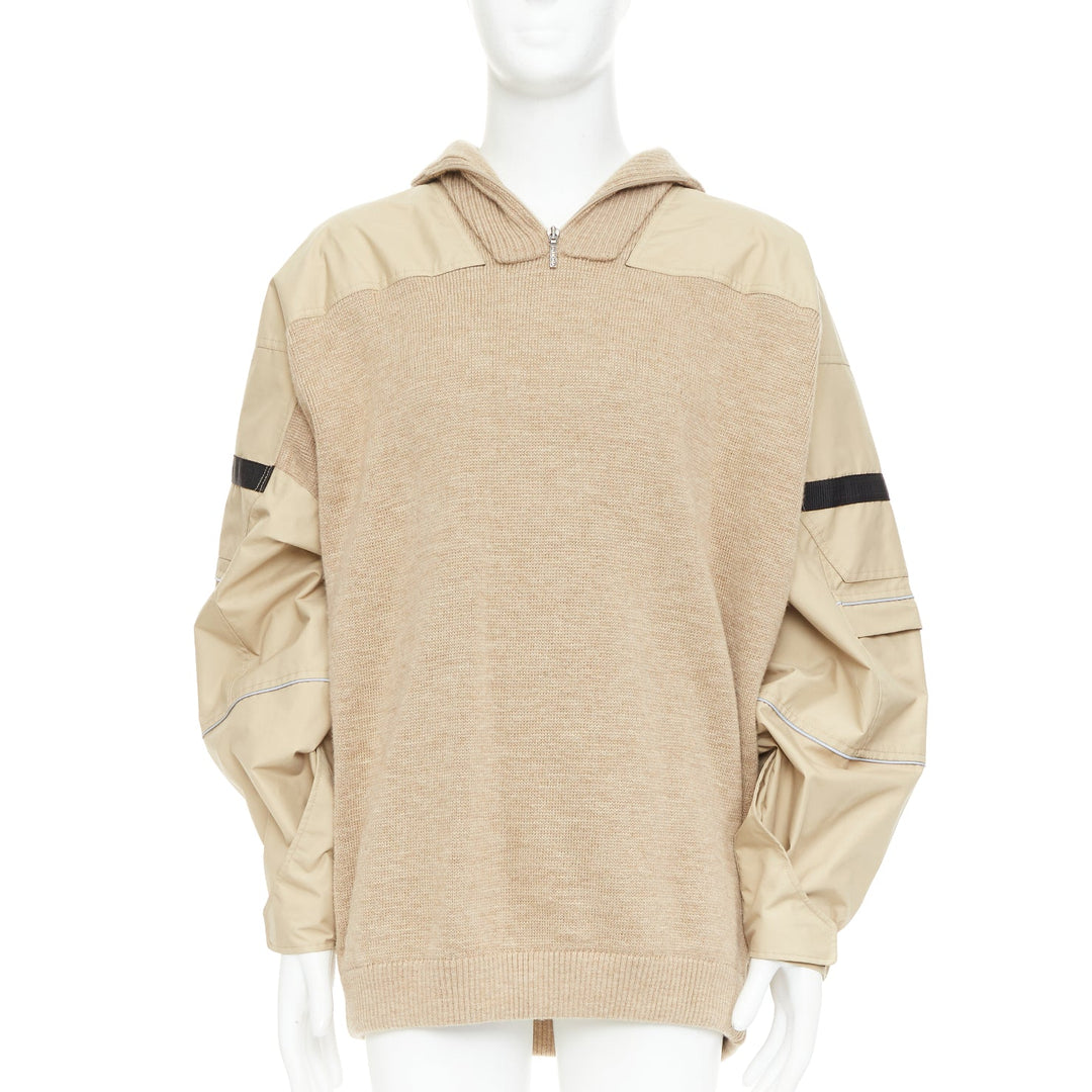 BALENCIAGA Demna 2018 Runway Twinset oversized convertible parka coat FR46 XS