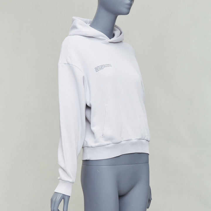 PANGAIA Set of 2 organic recycled cotton hoodie grey XXS white XXS