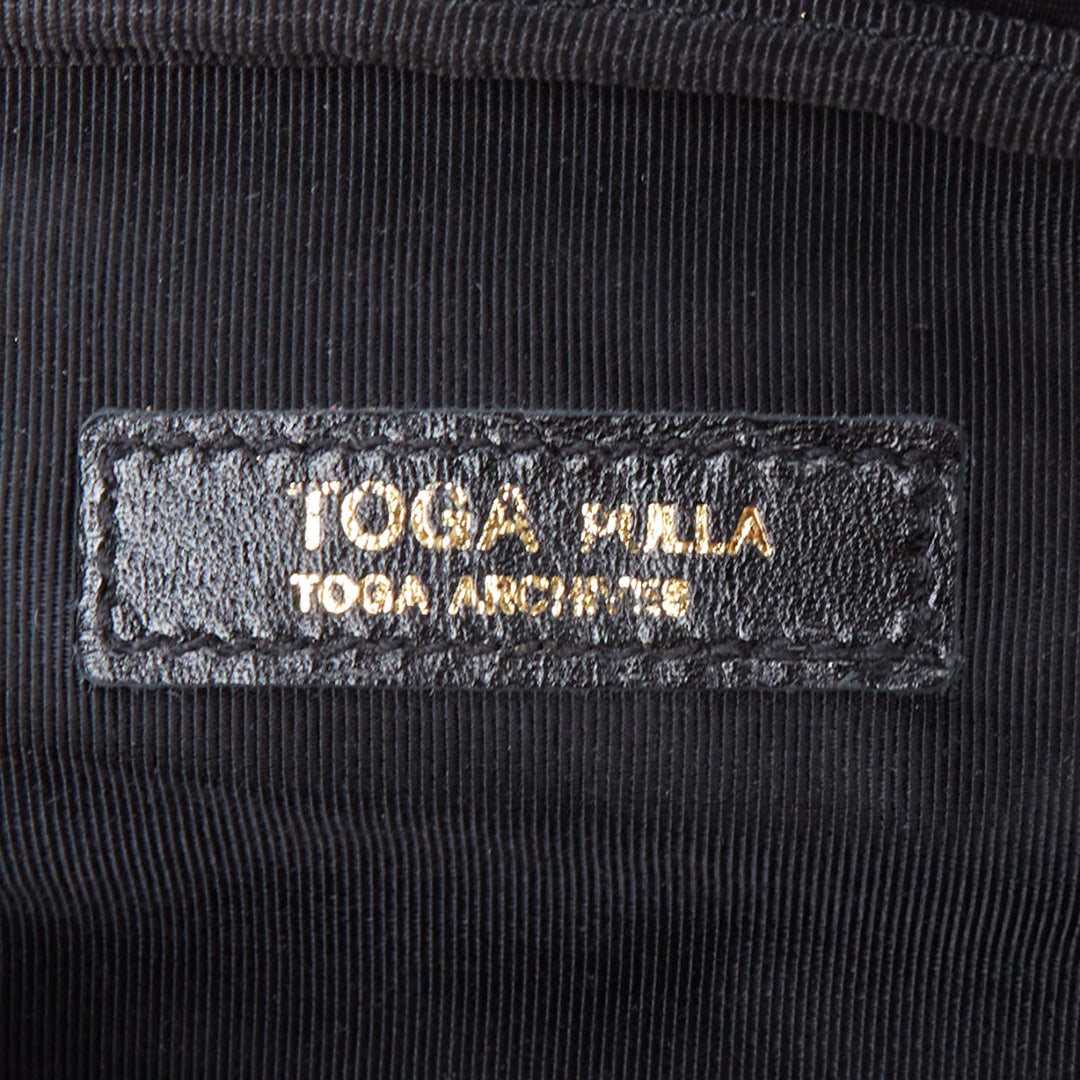 TOGA ARCHIVES Pulla black western embroidered hardware belt bag